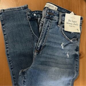 AF Curve Love High Rise Super Skinny Ankle Jeans 26LONG